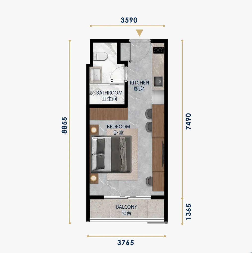 ウィンダムガーデン UC8の部屋タイプ画像