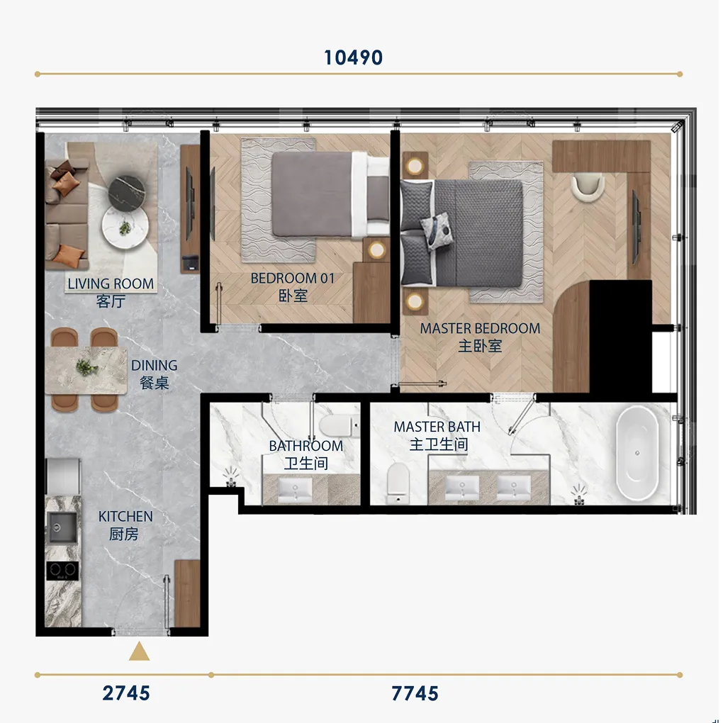 ウィンダムガーデン UC8の部屋タイプ画像