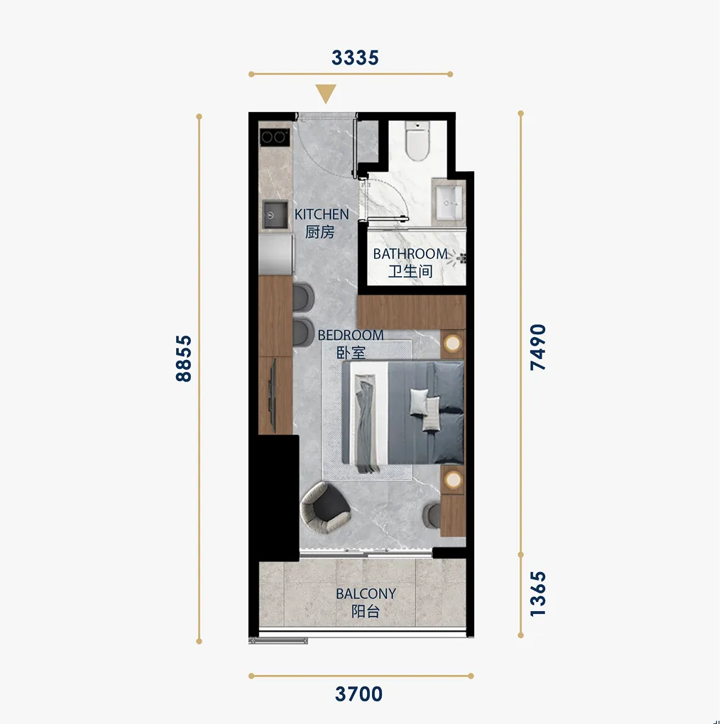 ウィンダムガーデン UC8の部屋タイプ画像